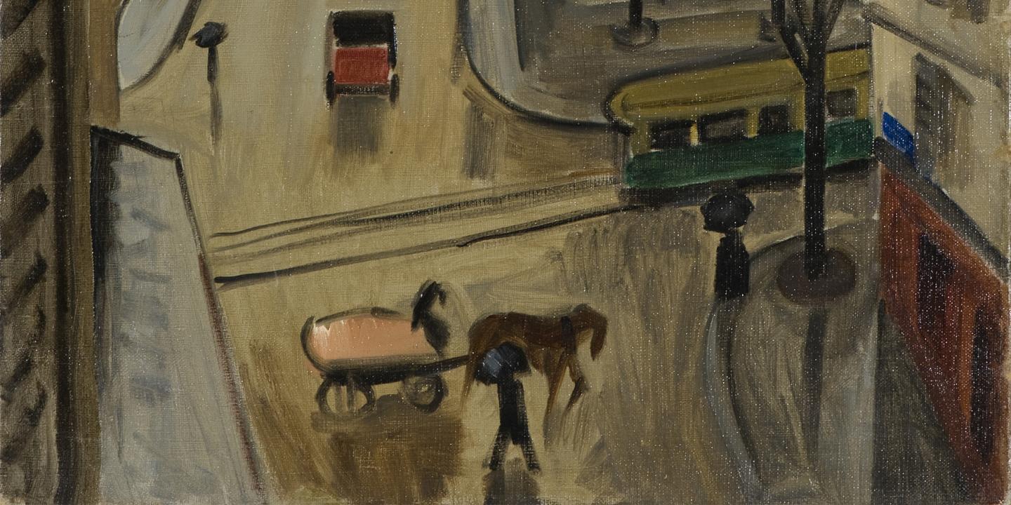 Ģederts Eliass.&nbsp;Lietaina Diena.&nbsp;Fragments.&nbsp;1922.Audekls, eļļa. Ģederta Eliasa Jelgavas vēstures un mākslas muzejs.&nbsp;Publicitātes foto&nbsp;