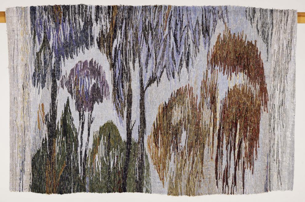 Iveta Vecenāne. Galotnes. 2023. No kolekcijas &ldquo;Galotnes. Tālāk par ainavu&rdquo; (2023&ndash;2024). Vilna, lini. Foto: Didzis Grodzs