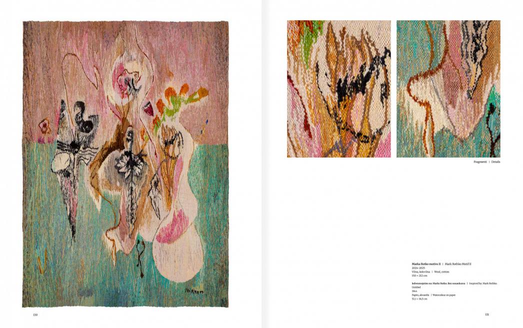 Grāmatas &ldquo;Iveta Vecenāne&rdquo; atvērums. 2026. Dizains: Guntars Sietiņ&scaron;