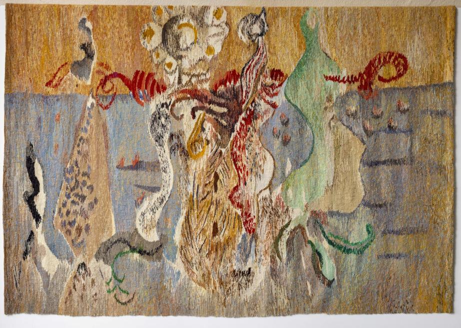 Iveta Vecenāne. Marka Rotko motīvs I. 2024. No kolekcijas &ldquo;Rotko&rdquo; (2024&ndash;2026). Vilna, kokvilna. Foto: Didzis Grodzs