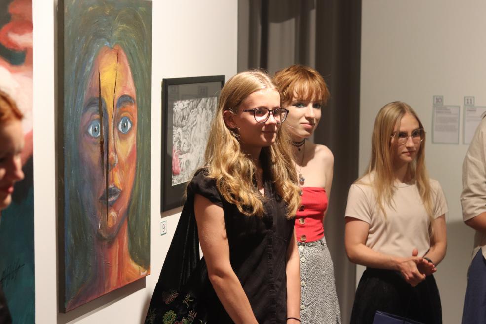Opening of the 6th season exhibition of the Art Museum Youth Club &ldquo;Boat Ride. You Can&rsquo;t Step into the Same River Twice.&rdquo; 2024. Photo: Līna Jakubāne