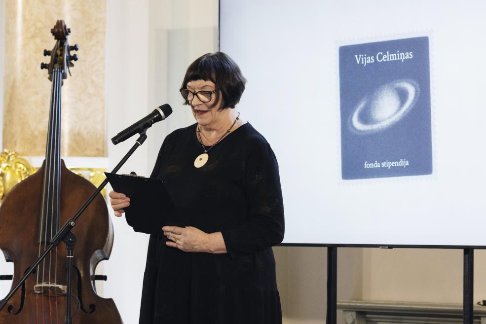 Vijas Celmiņas fonda stipendijas pasnieg&scaron;ana LNMM 20.10.2025. Foto: Kristīne Madjare