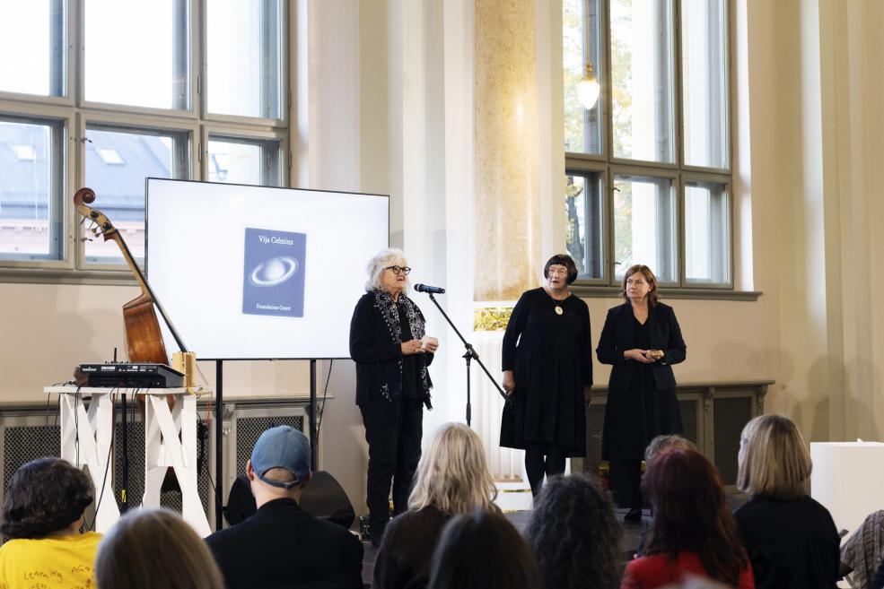 Vijas Celmiņas fonda stipendijas pasnieg&scaron;ana LNMM 20.10.2025. Foto: Kristīne Madjare