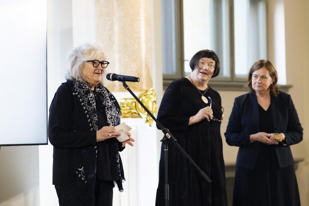 Vijas Celmiņas fonda stipendijas pasnieg&scaron;ana LNMM 20.10.2025. Foto: Kristīne Madjare