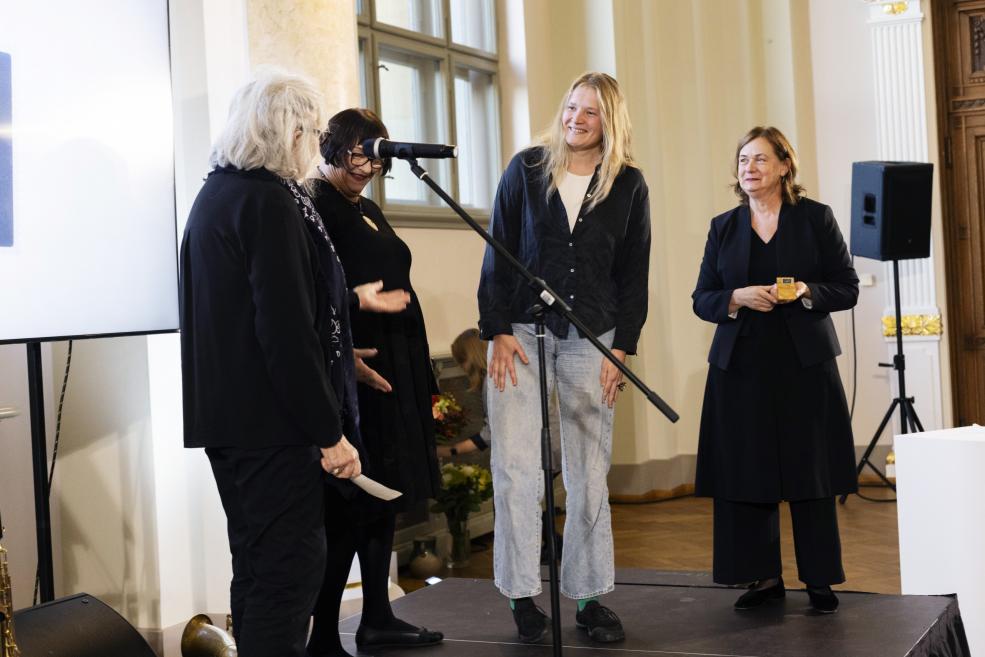 Vijas Celmiņas fonda stipendijas pasnieg&scaron;ana LNMM 20.10.2025. Foto: Kristīne Madjare
