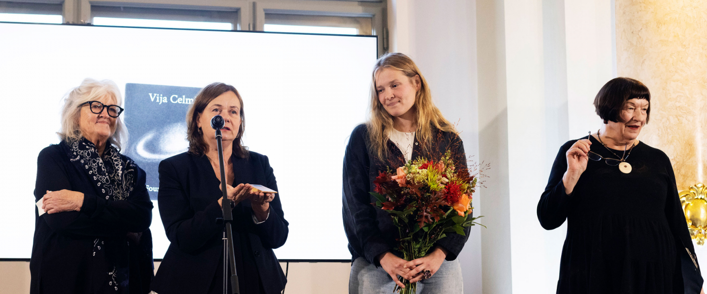 Artist Ieva Putniņa receives the first scholarship from the Vija Celmins Foundation Grant