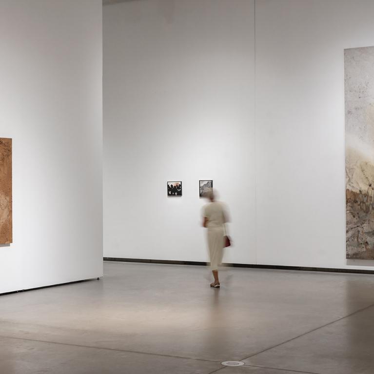 Installation view of Andris Eglītis&rsquo; solo exhibition Exhibition. Some Instances of Encounters between Imagination and Matter at the Latvian National Museum of Art. 2024. Photo: Reinis Hofmanis