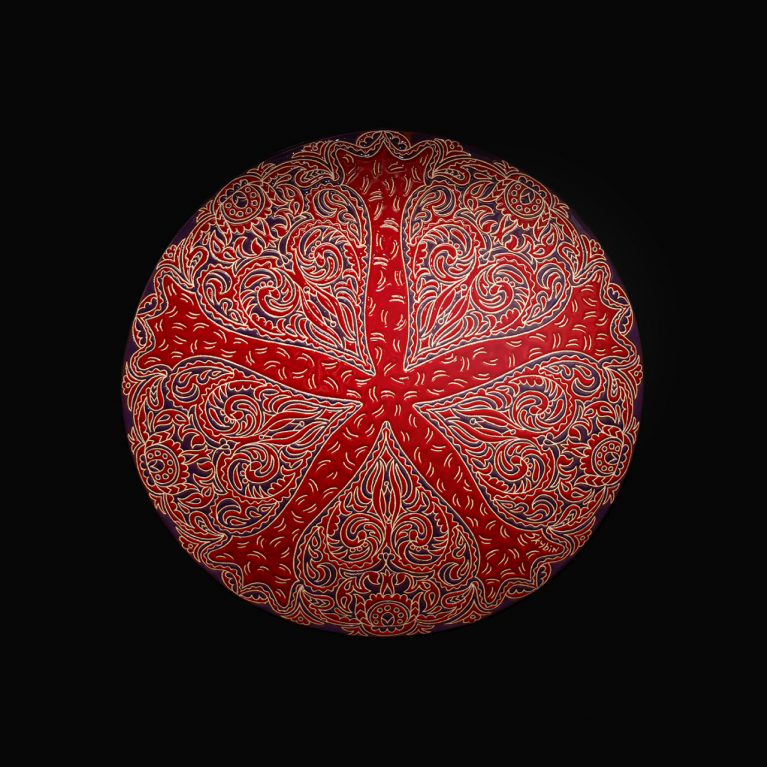 From 4 to 26 October a solo exhibition of Ukrainian ceramic artist Rustem Skybin, Qalqan. Symbols of Crimean Tatars, is on view in the Cupola Hall of the main building of the Latvian National Museum of Art