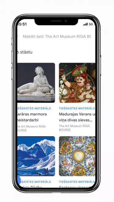 Screenshot from the Google Arts &amp; Culture profile of the Art Museum RIGA BOURSE. 2024. Publicity photo