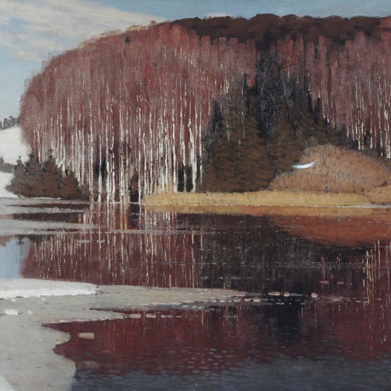 Purvītis un ainavas kompozīcija