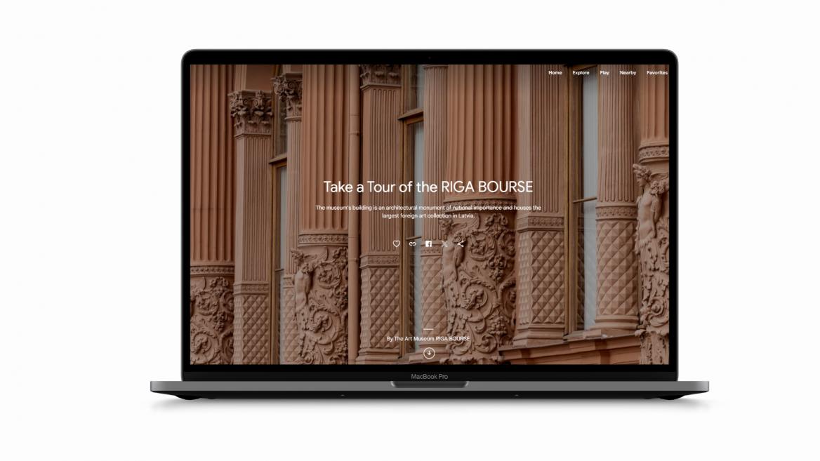 Screenshot from the Google Arts &amp; Culture profile of the Art Museum RIGA BOURSE. 2024. Publicity photo